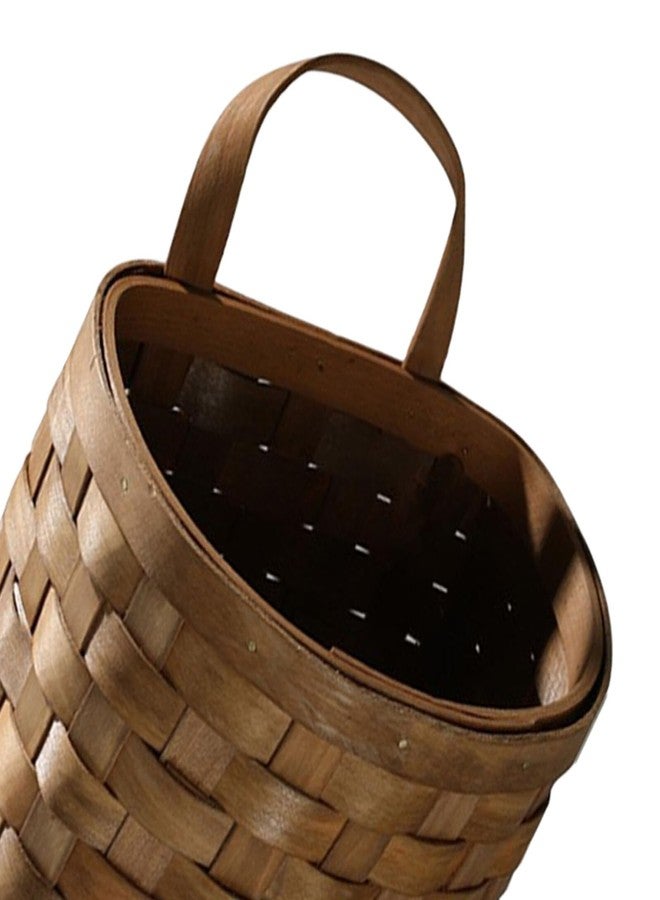 BCOATH Rustic Decorative Woven Basket Wall Hanging Plant Holder Home Office Accessory - Image 3